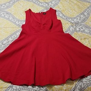 Torrid red sweetheart swing dress